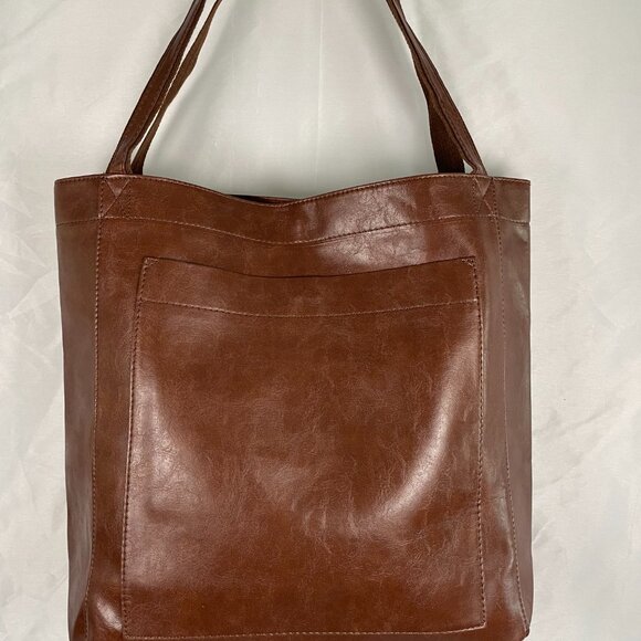 Leather Large Tote Mocha - Picture 5 of 6